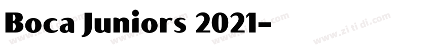 Boca Juniors 2021字体转换